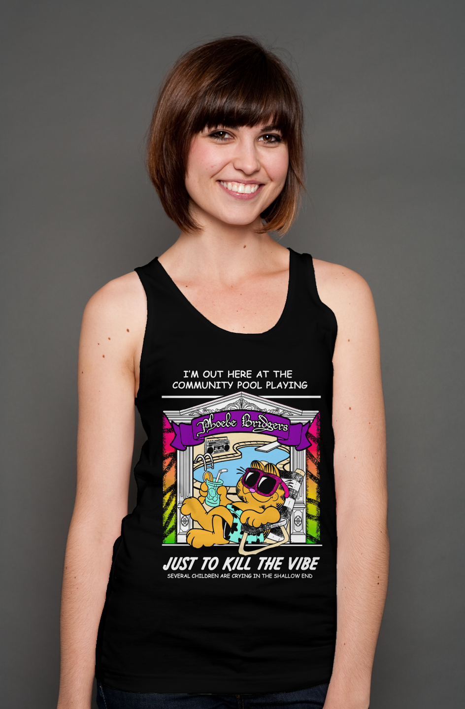 Kill The Vibe Phoebe Black Tank