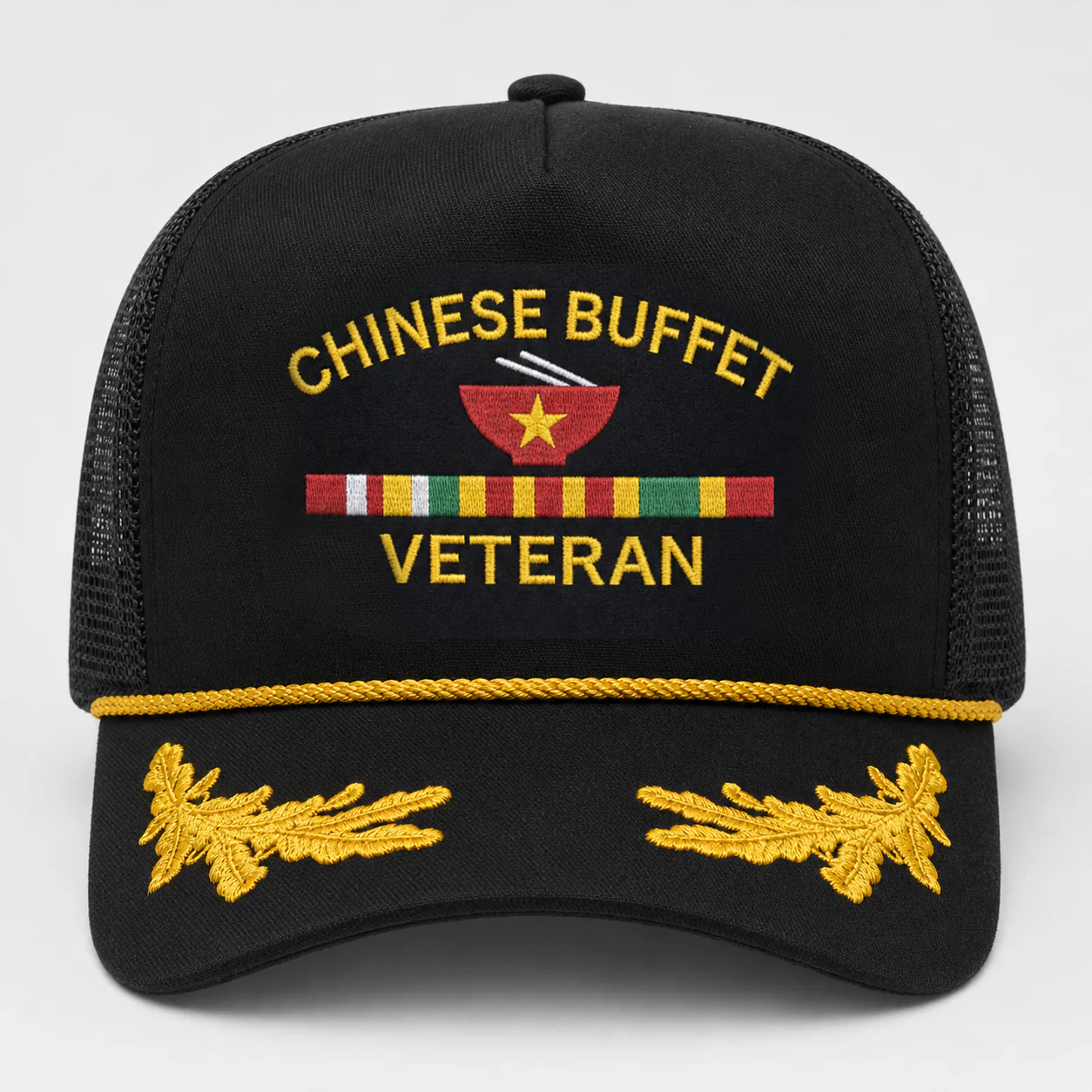 Chinese Buffet Veteran Trucker Hat