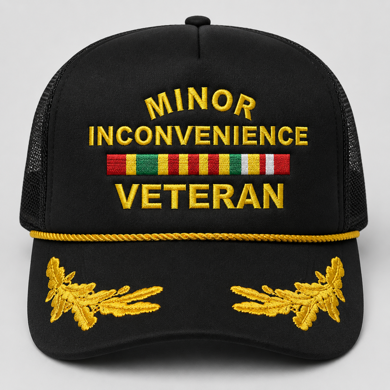 Minor Inconvenience Veteran Trucker Hat